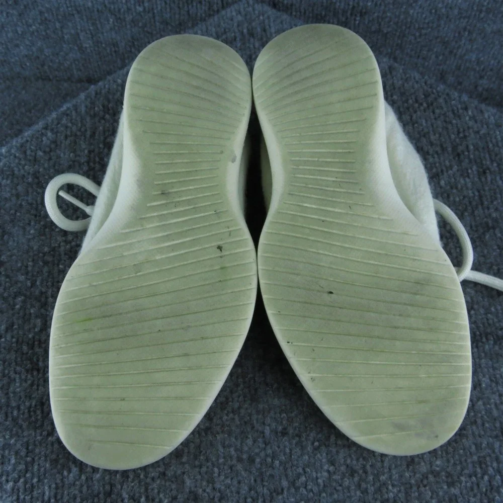 Allbirds Wool Runner‎ Women Sneaker Shoes Size 7 Medium White Fabric Lace Up